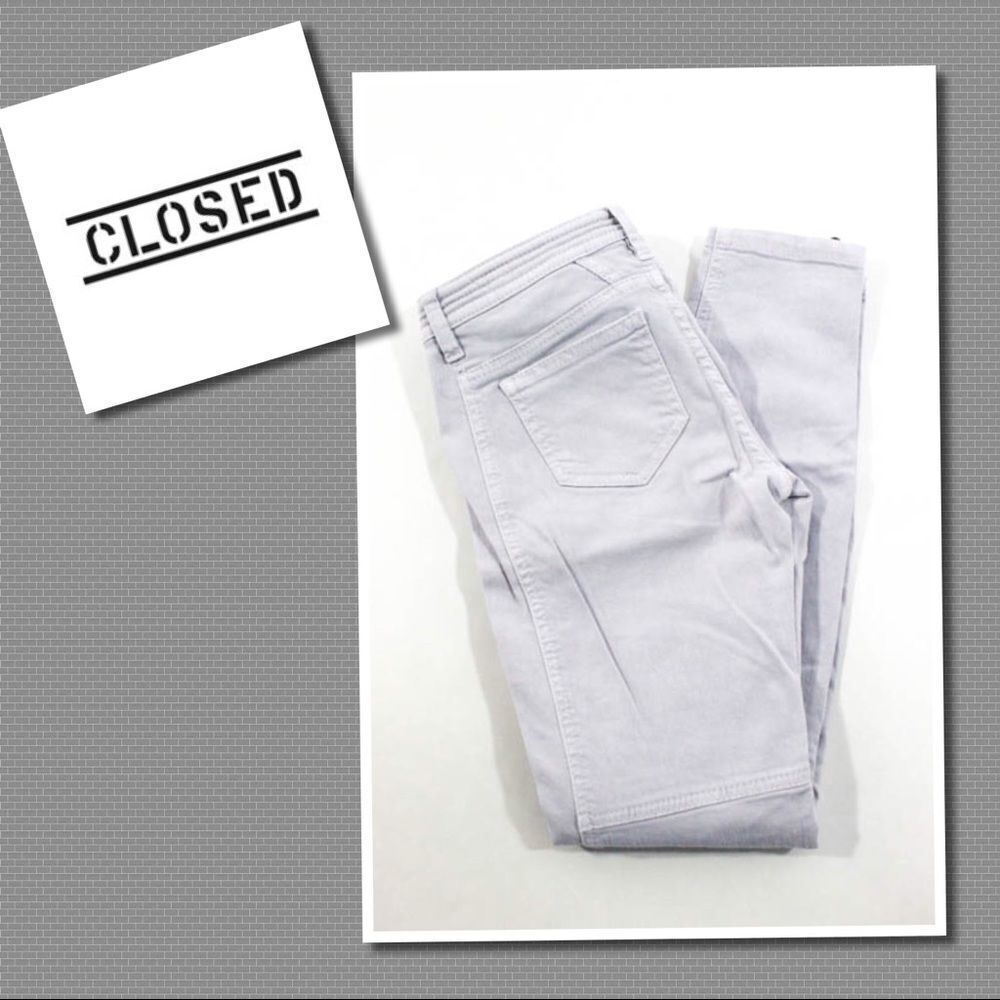 Closed “Giselle” Gray Low Rise Skinny Jeans 24